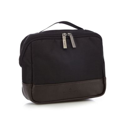 Black fold out wash bag